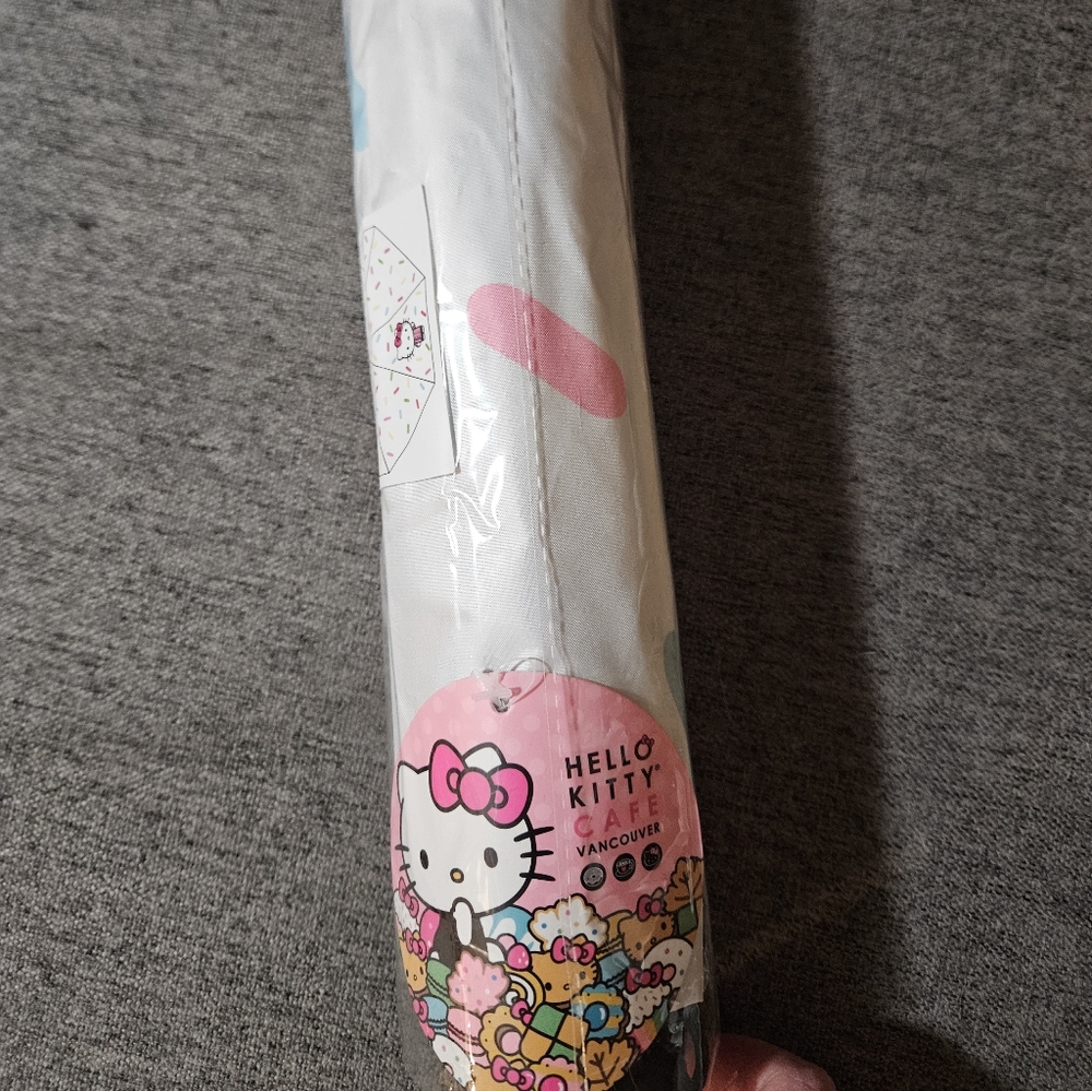 Hello Kitty Cafe Pink and White Umbrella